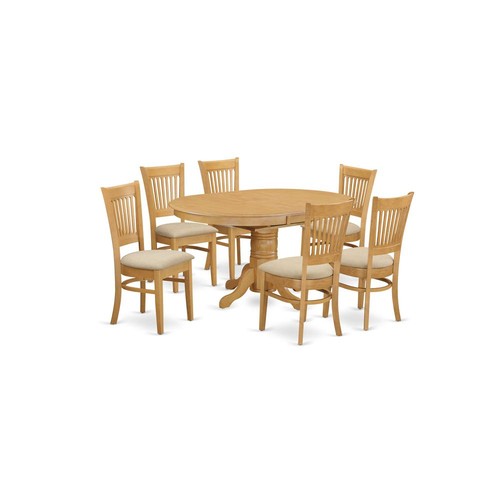 Avva7 oak pc - 7, dining