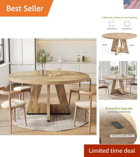 Round dining table for 6 - table, 4-6
