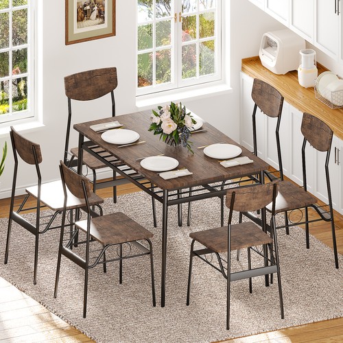 Seat dining set with - 6-seat,