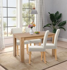 Dining Table Set, Oak Fixed