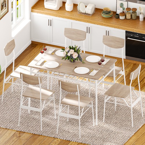 Piece dining table chairs - 6-piece,