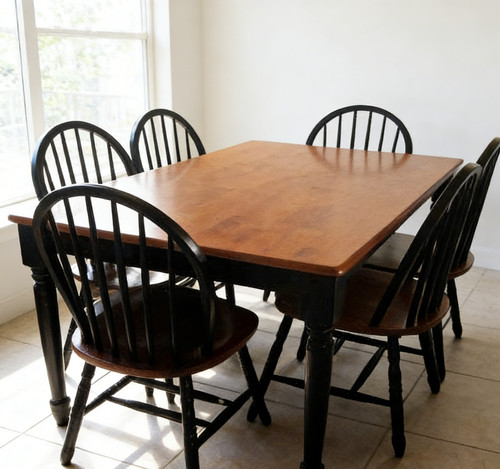 Piece solid wood dining - wood,